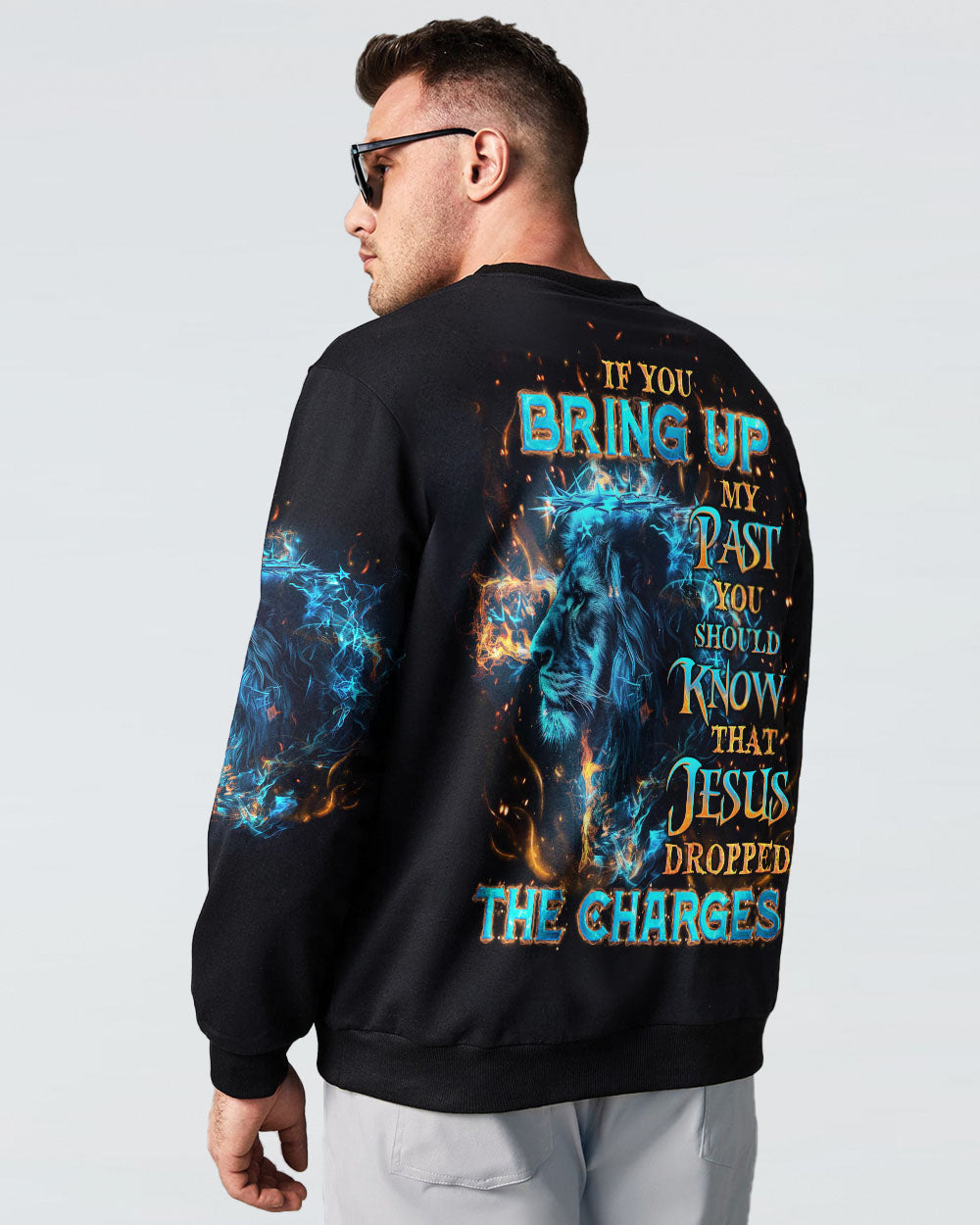 Jesus Dropped The Charges Lion Men's All Over Print Shirt - Tlno2405243, easychoo.com