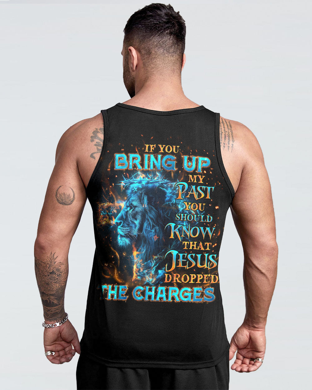 Jesus Dropped The Charges Lion Men's All Over Print Shirt - Tlno2405243, easychoo.com