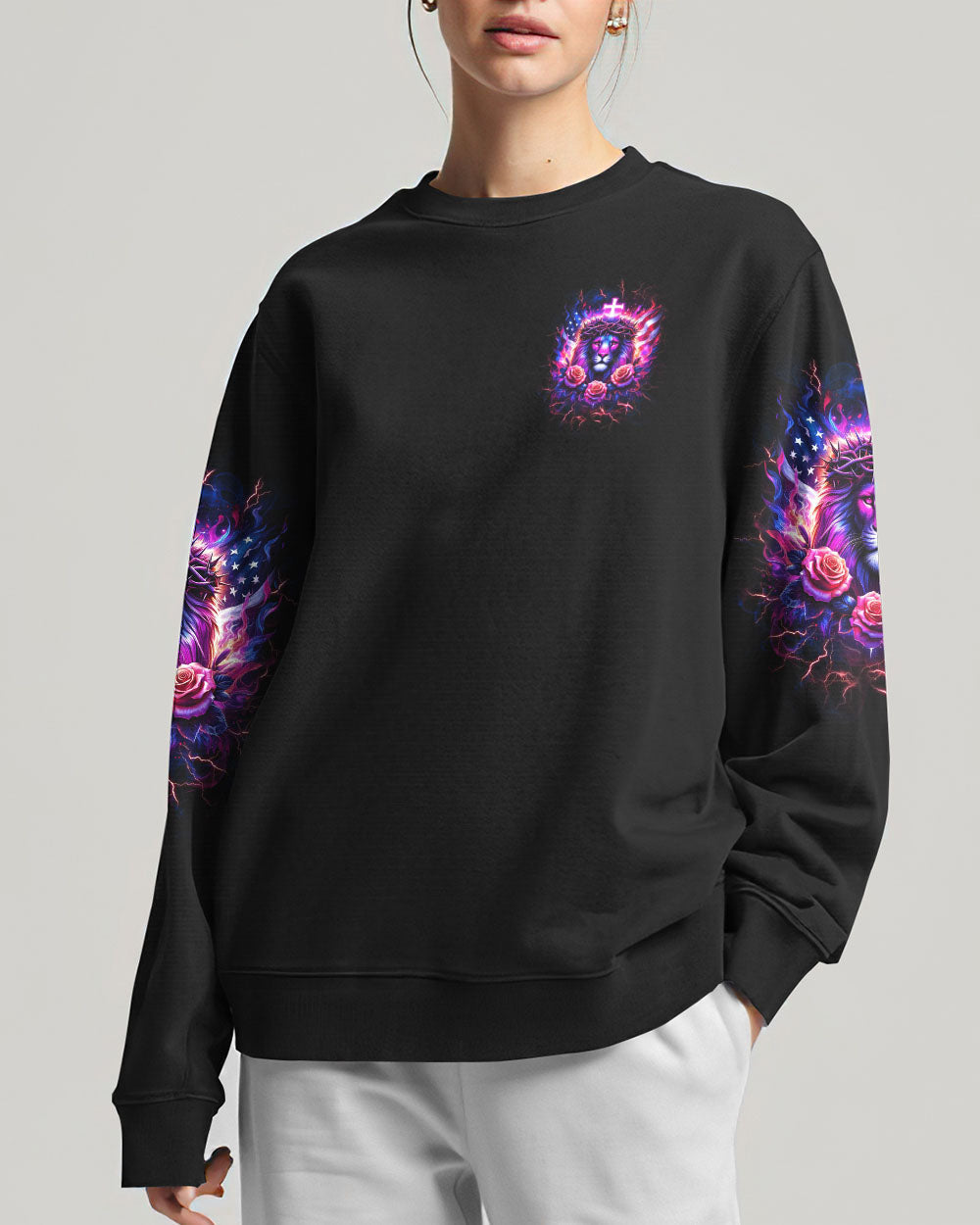 Way Maker Miracle Worker Cross Lion Women's All Over Print Shirt - Yhkd2205242, easychoo.com