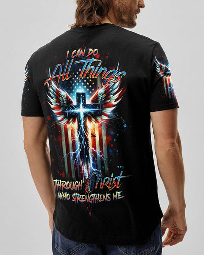 I Can Do All Things Cross Wings Men's All Over Print Shirt - Tltr1701244, easychoo.com