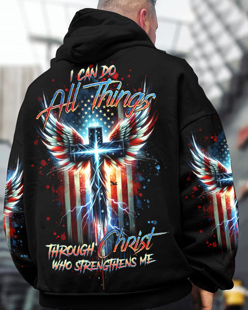 I Can Do All Things Cross Wings Men's All Over Print Shirt - Tltr1701244, easychoo.com