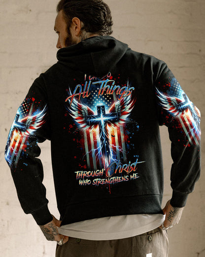 I Can Do All Things Cross Wings Men's All Over Print Shirt - Tltr1701244, easychoo.com