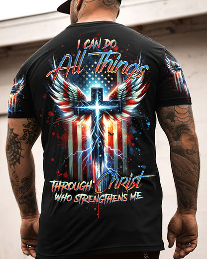 I Can Do All Things Cross Wings Men's All Over Print Shirt - Tltr1701244, easychoo.com