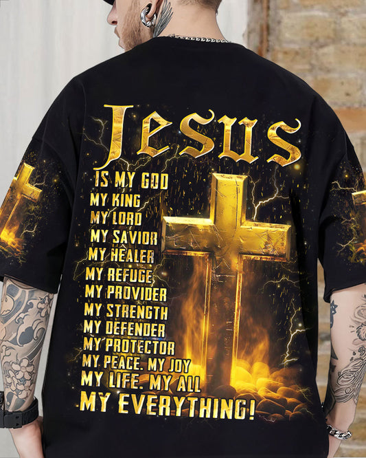 Jesus Is My God Men's All Over Print Shirt - Yhhn1405244, easychoo.com