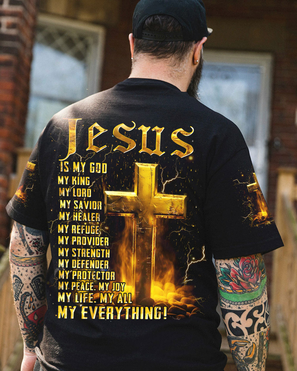 Jesus Is My God Men's All Over Print Shirt - Yhhn1405244, easychoo.com