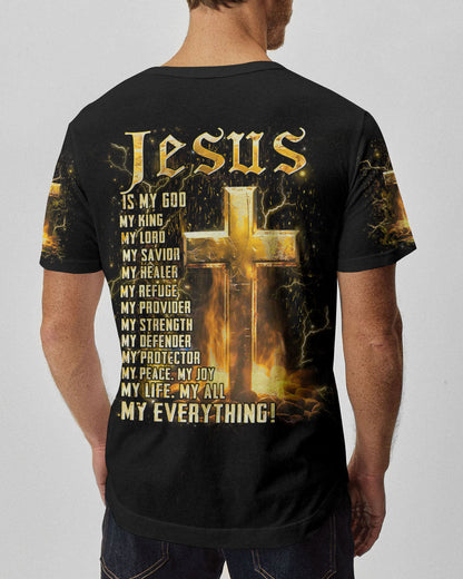 Jesus Is My God Men's All Over Print Shirt - Yhhn1405244, easychoo.com