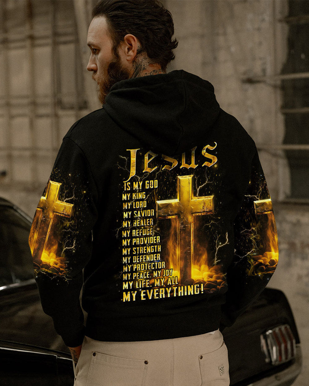 Jesus Is My God Men's All Over Print Shirt - Yhhn1405244, easychoo.com