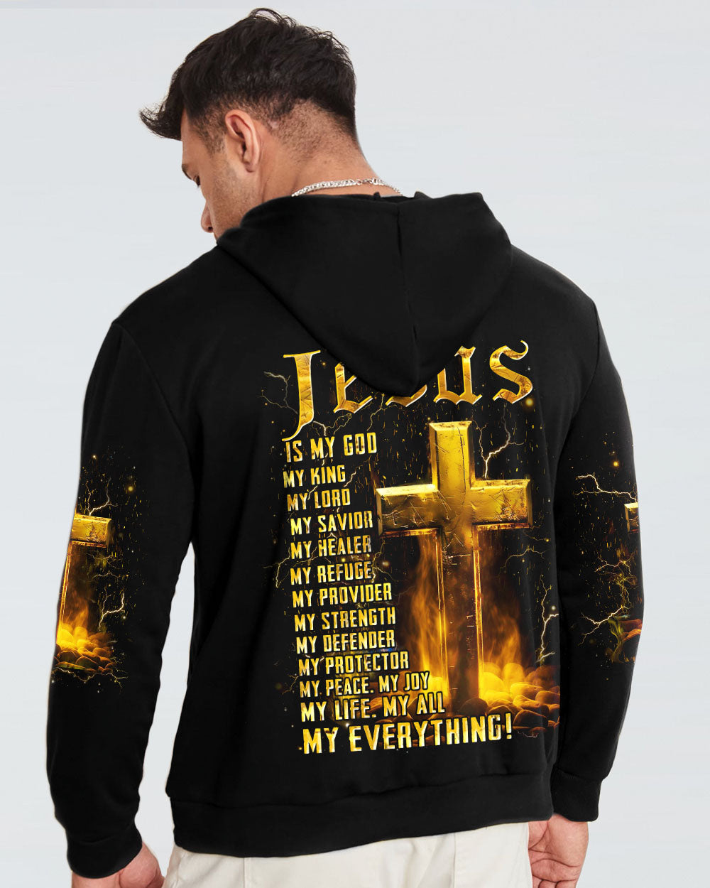 Jesus Is My God Men's All Over Print Shirt - Yhhn1405244, easychoo.com