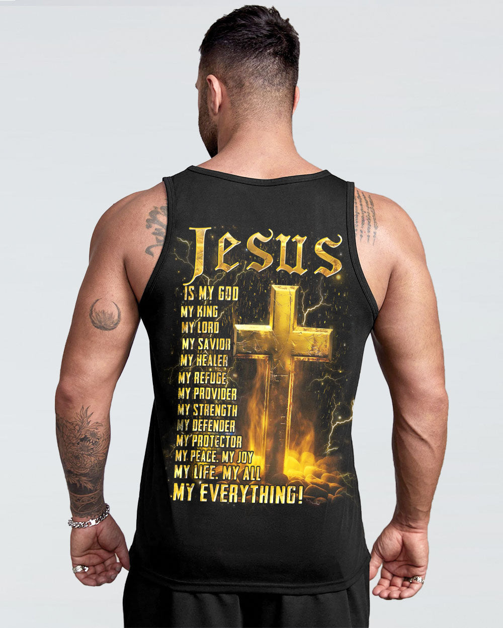 Jesus Is My God Men's All Over Print Shirt - Yhhn1405244, easychoo.com