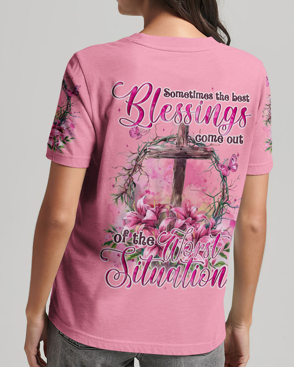 The Best Blessings Women's All Over Print Shirt - Tyqy1304243, easychoo.com
