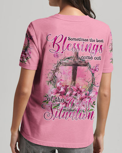The Best Blessings Women's All Over Print Shirt - Tyqy1304243, easychoo.com