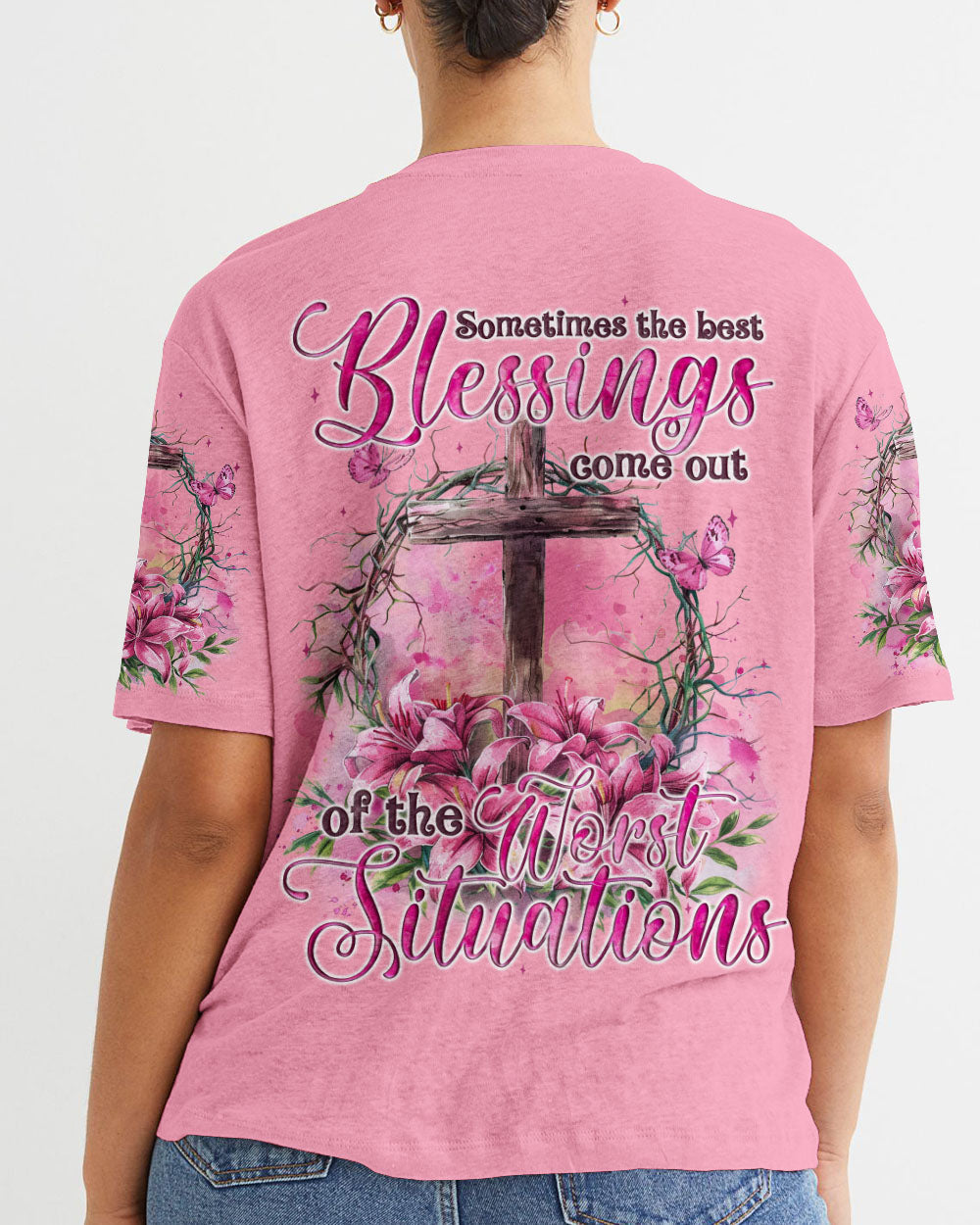The Best Blessings Women's All Over Print Shirt - Tyqy1304243, easychoo.com