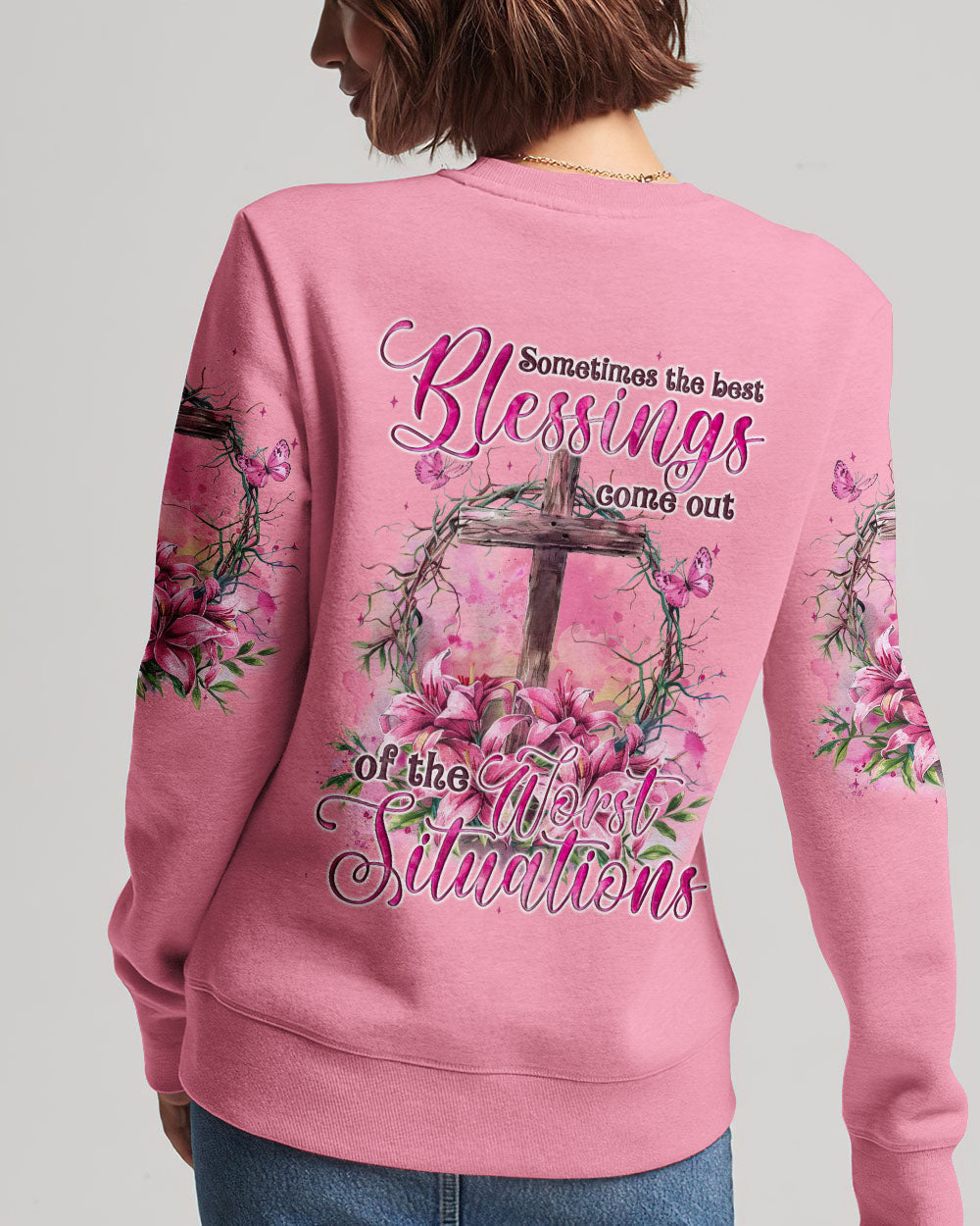 The Best Blessings Women's All Over Print Shirt - Tyqy1304243, easychoo.com
