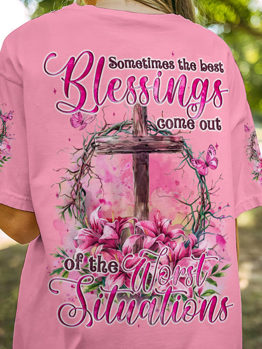 The Best Blessings Women's All Over Print Shirt - Tyqy1304243, easychoo.com