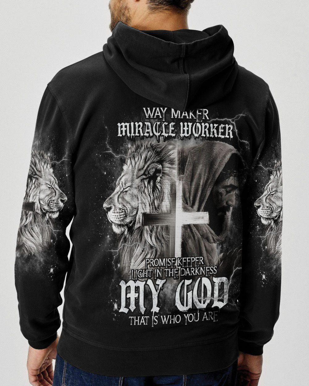 Way Maker Miracle Worker Cross Lion Men's All Over Print Shirt - Tlnt2005242, easychoo.com