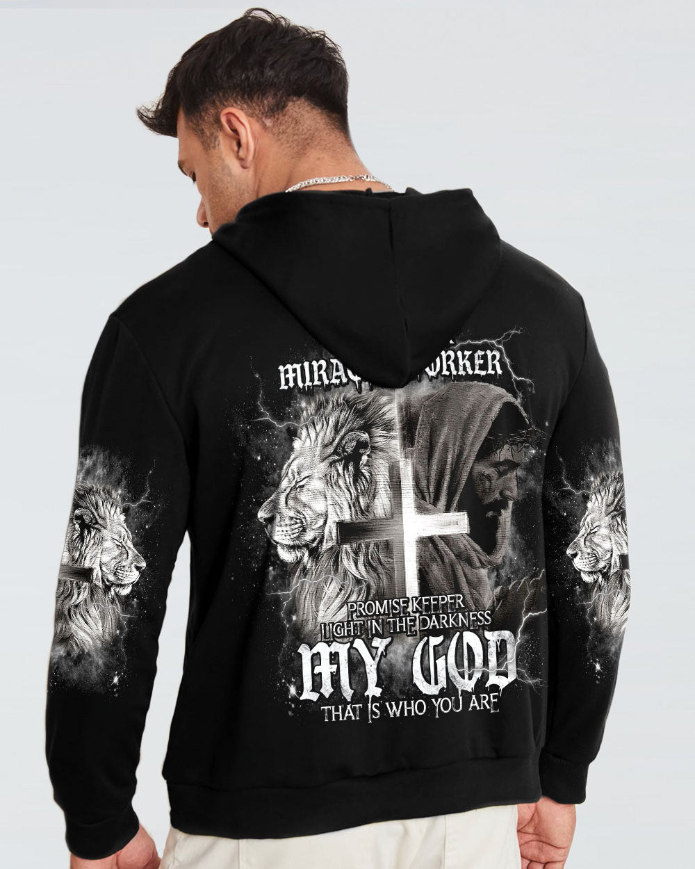 Way Maker Miracle Worker Cross Lion Men's All Over Print Shirt - Tlnt2005242, easychoo.com