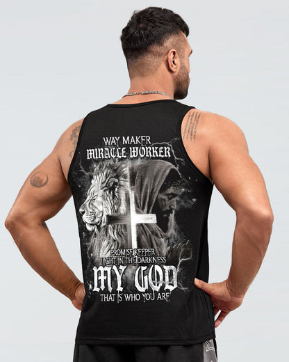 Way Maker Miracle Worker Cross Lion Men's All Over Print Shirt - Tlnt2005242, easychoo.com