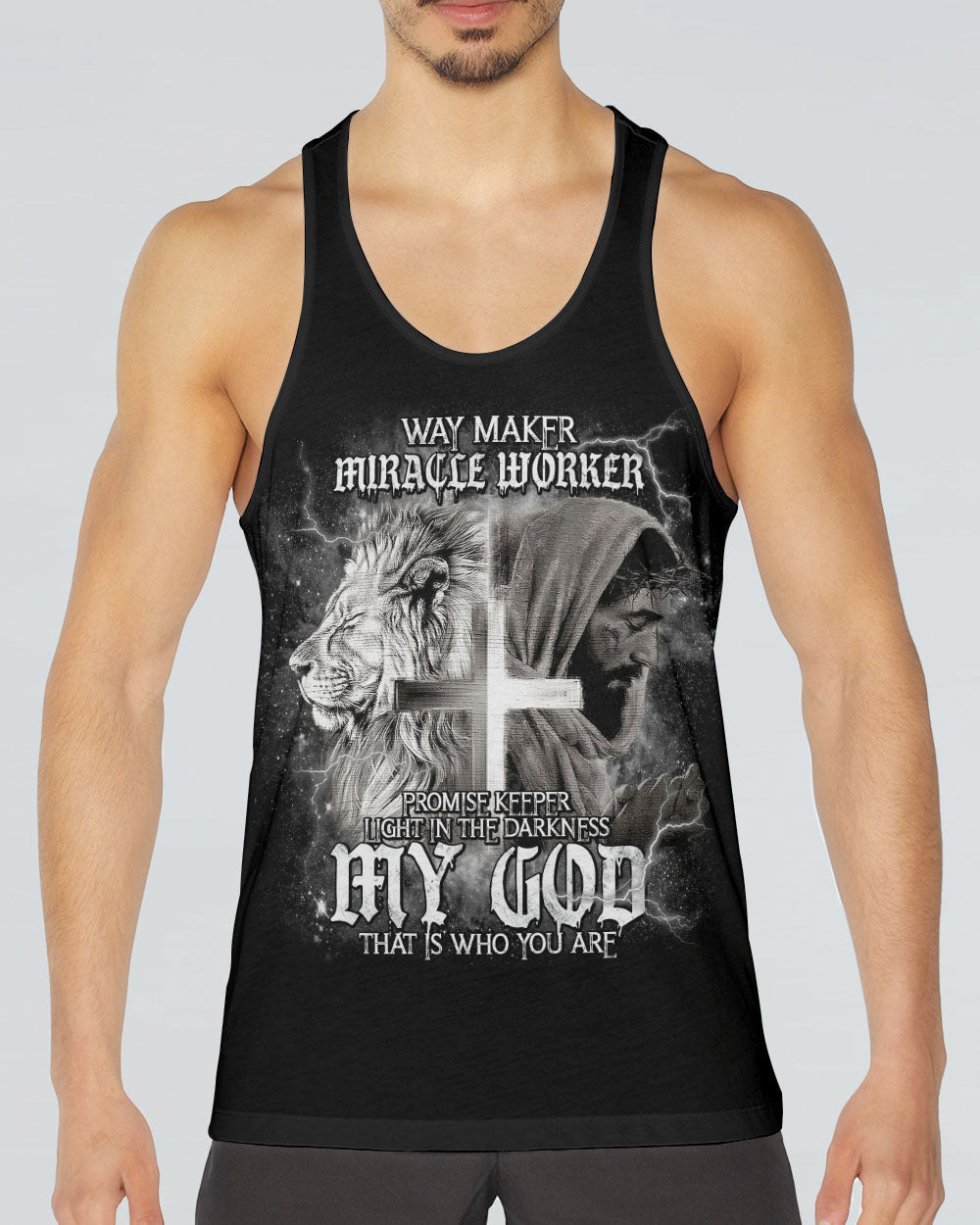 Way Maker Miracle Worker Cross Lion Men's All Over Print Shirt - Tlnt2005242, easychoo.com