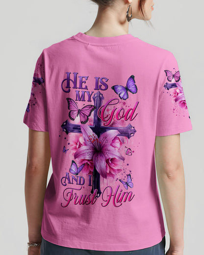 He Is My God And I Trust Him Women's All Over Print Shirt - Tyhi0605242, easychoo.com
