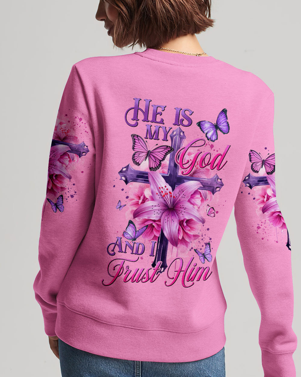 He Is My God And I Trust Him Women's All Over Print Shirt - Tyhi0605242, easychoo.com