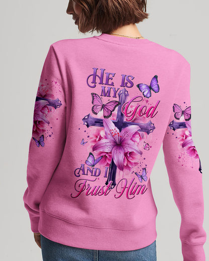 He Is My God And I Trust Him Women's All Over Print Shirt - Tyhi0605242, easychoo.com