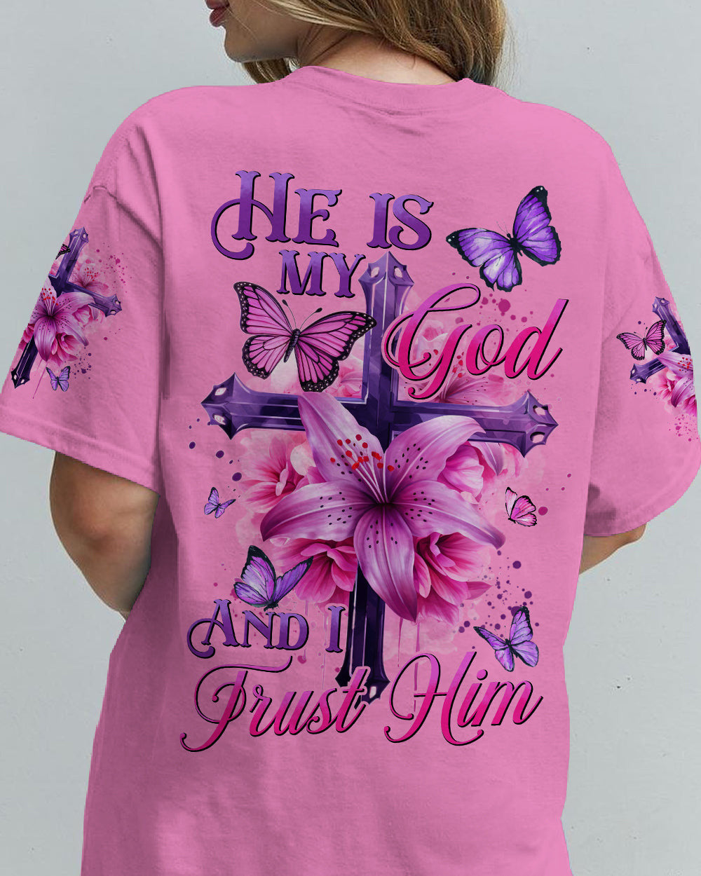 He Is My God And I Trust Him Women's All Over Print Shirt - Tyhi0605242, easychoo.com