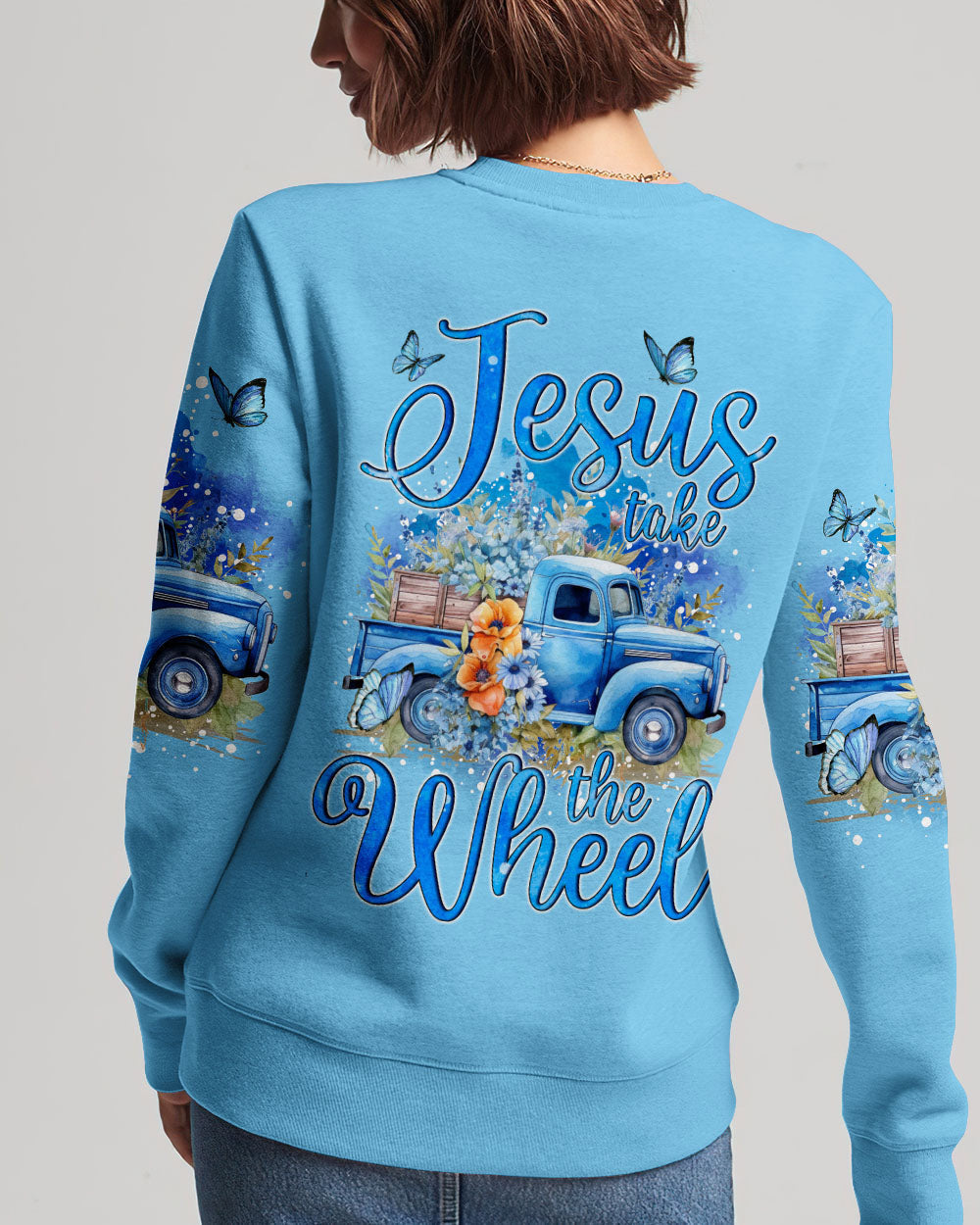 Jesus Take The Wheel Women's All Over Print Shirt - Tyqy0405242, easychoo.com