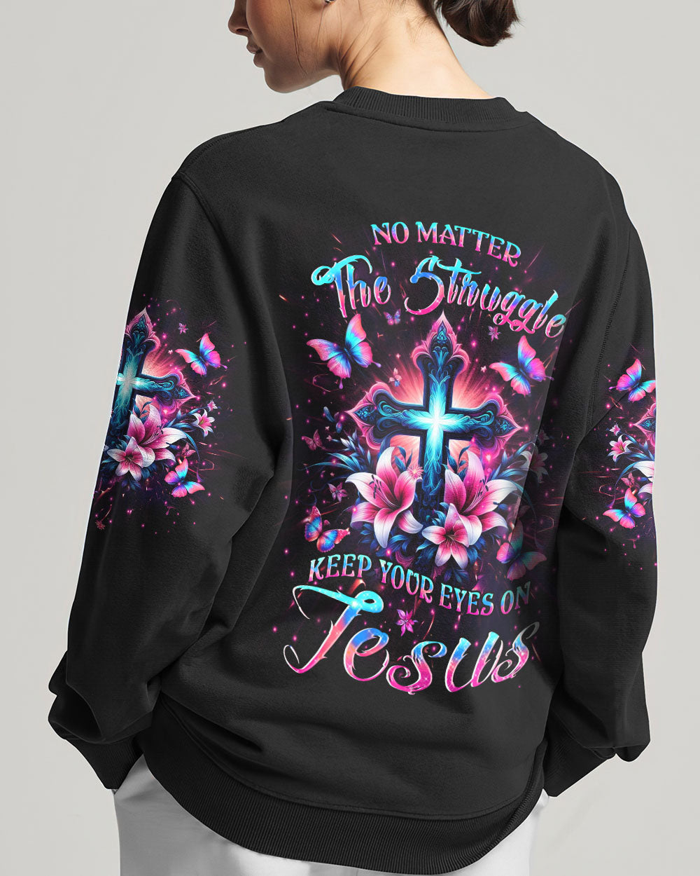 Keep Your Eyes On Jesus Women's All Over Print Shirt - Yhlt0405243, easychoo.com