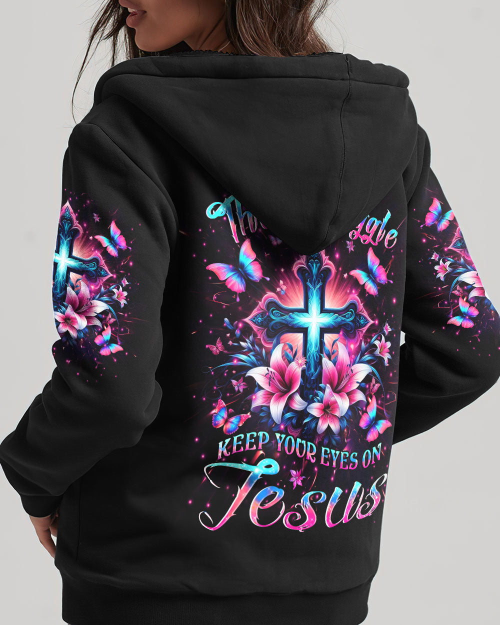 Keep Your Eyes On Jesus Women's All Over Print Shirt - Yhlt0405243, easychoo.com
