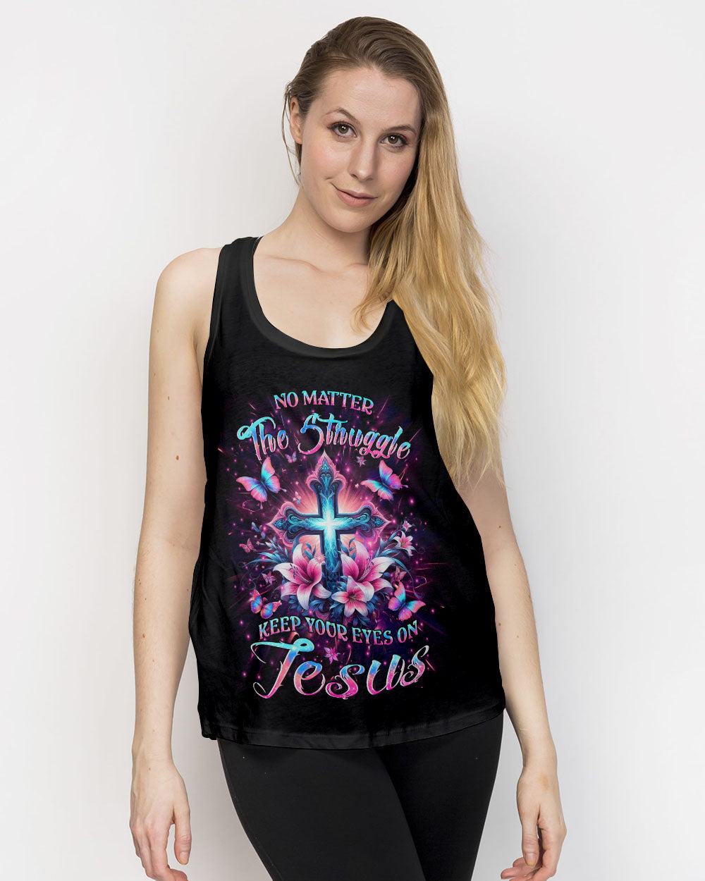 Keep Your Eyes On Jesus Women's All Over Print Shirt - Yhlt0405243, easychoo.com