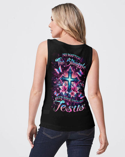 Keep Your Eyes On Jesus Women's All Over Print Shirt - Yhlt0405243, easychoo.com
