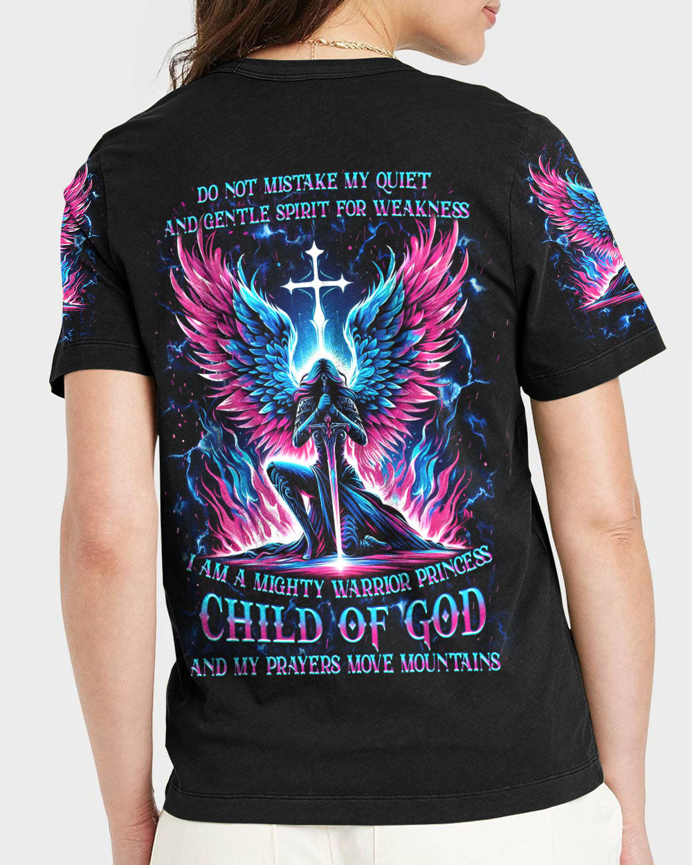 I Am A Mighty Warrior Princess Women's All Over Print Shirt - Yhkd2304243, easychoo.com