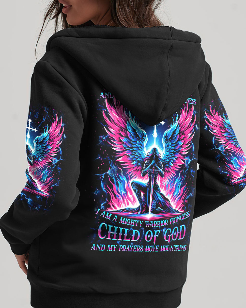 I Am A Mighty Warrior Princess Women's All Over Print Shirt - Yhkd2304243, easychoo.com