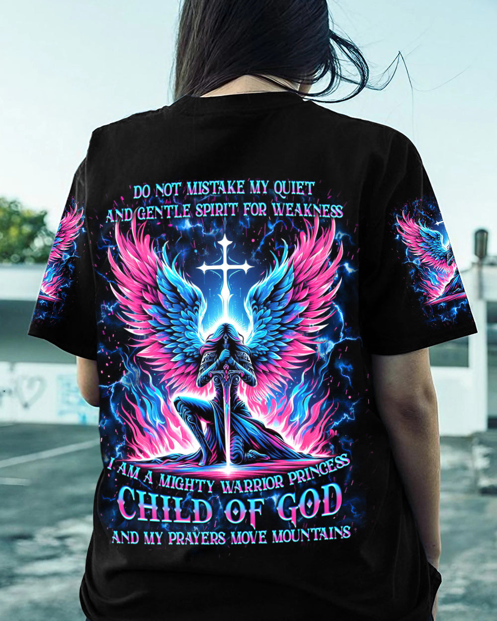 I Am A Mighty Warrior Princess Women's All Over Print Shirt - Yhkd2304243, easychoo.com