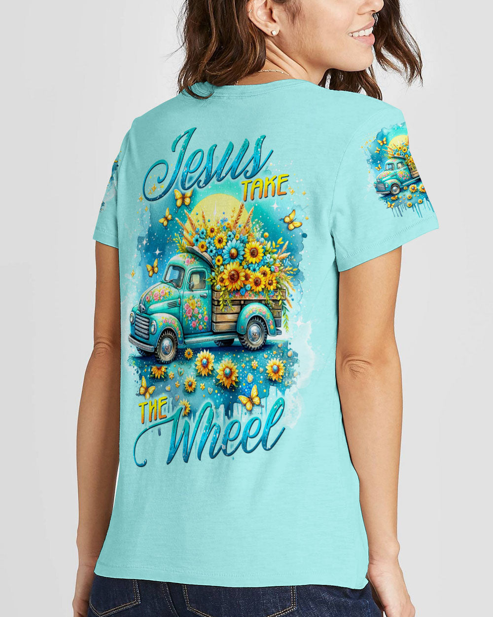 Jesus Take The Wheel Women's All Over Print Shirt - Tltw2604245, easychoo.com