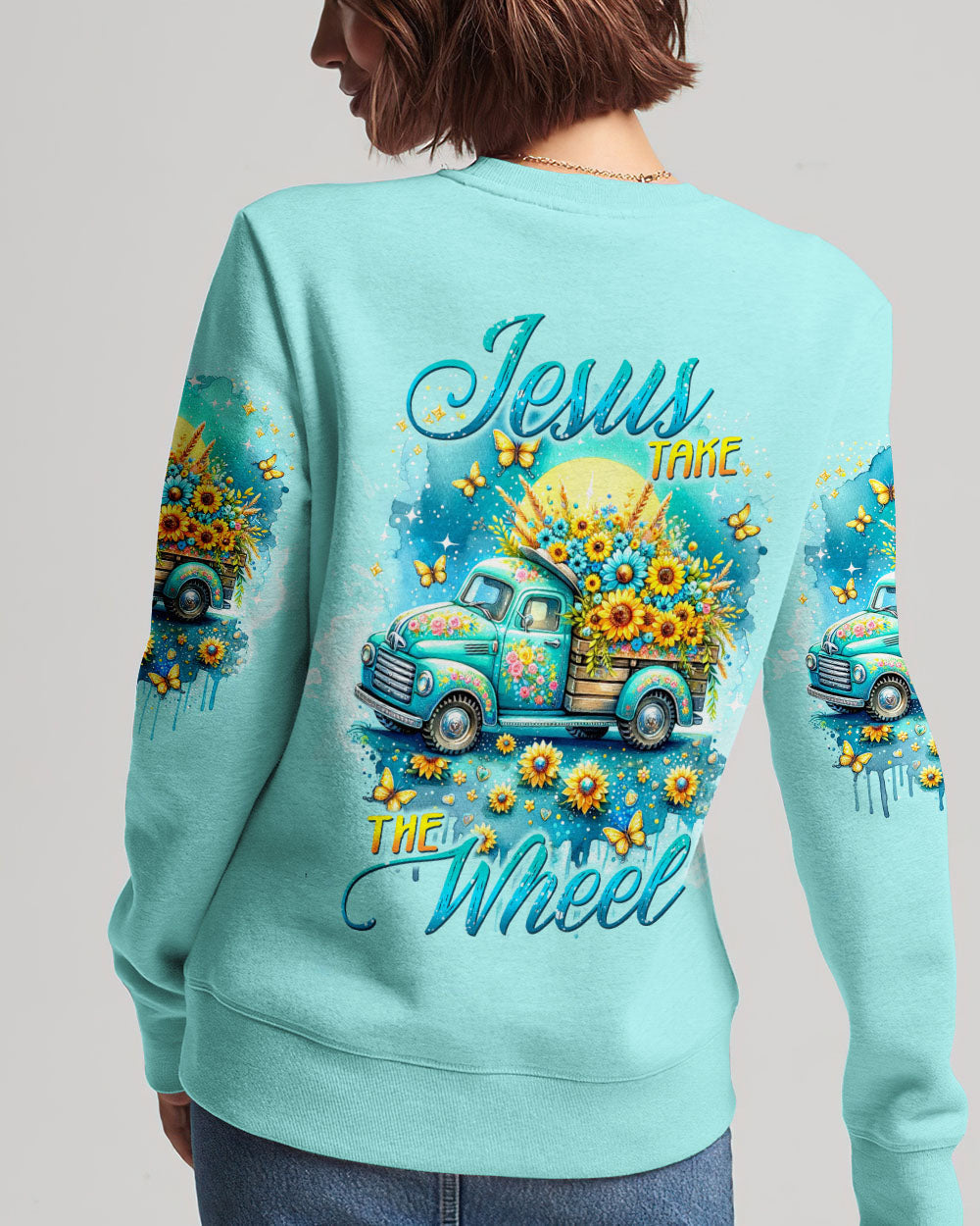 Jesus Take The Wheel Women's All Over Print Shirt - Tltw2604245, easychoo.com