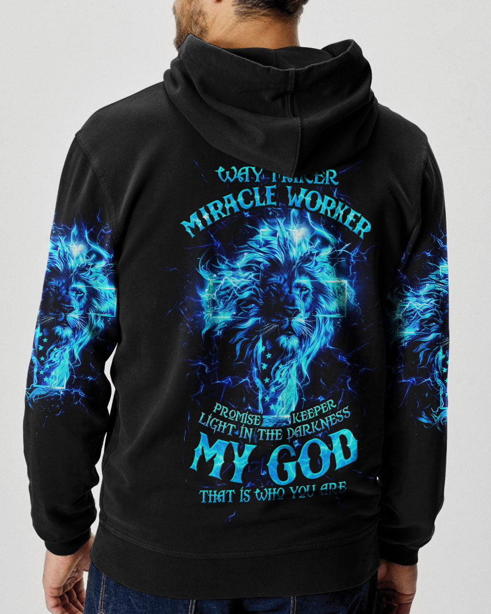 Way Maker Miracle Worker Cross Lion Men's All Over Print Shirt - Tltw1304245, easychoo.com