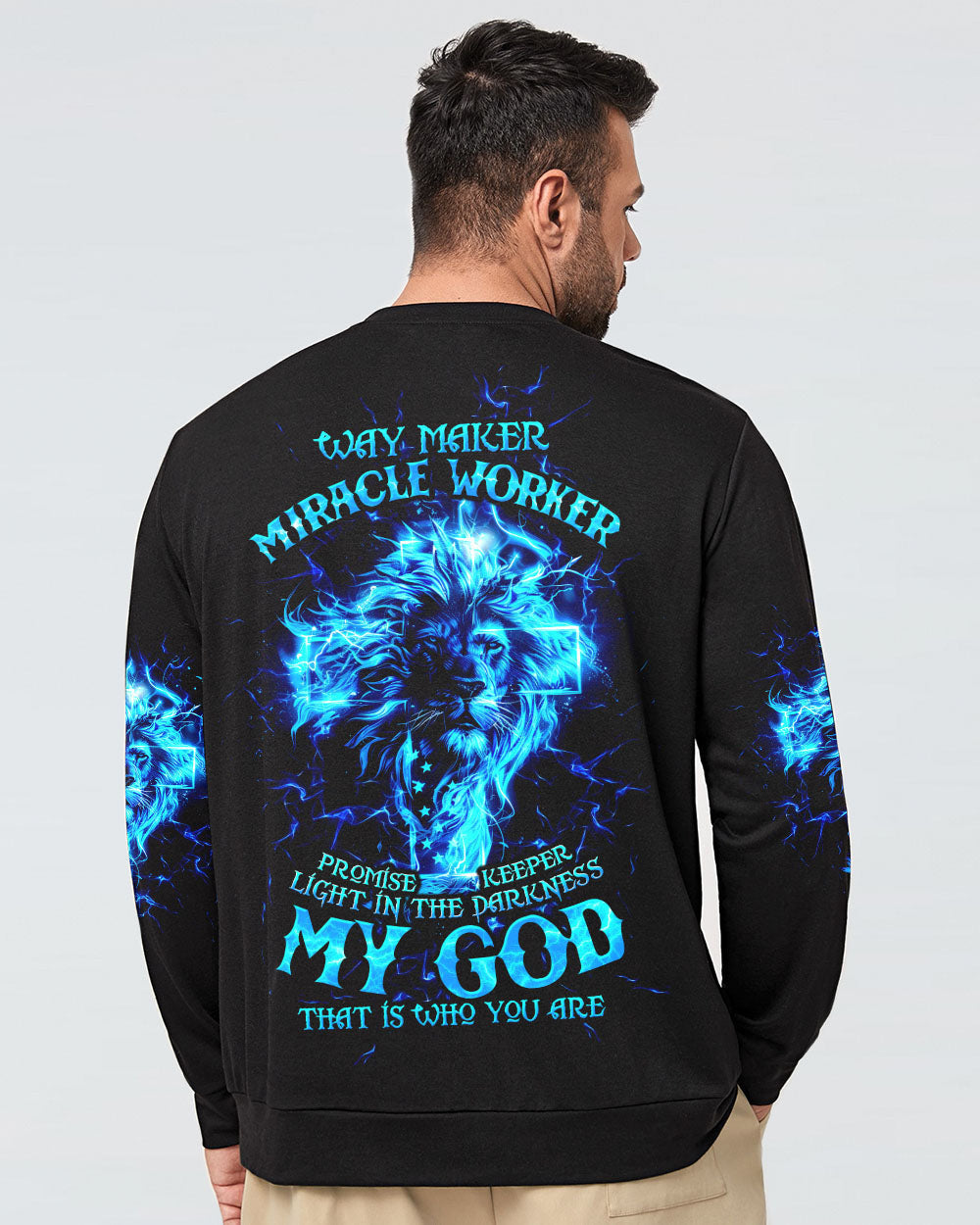 Way Maker Miracle Worker Cross Lion Men's All Over Print Shirt - Tltw1304245, easychoo.com