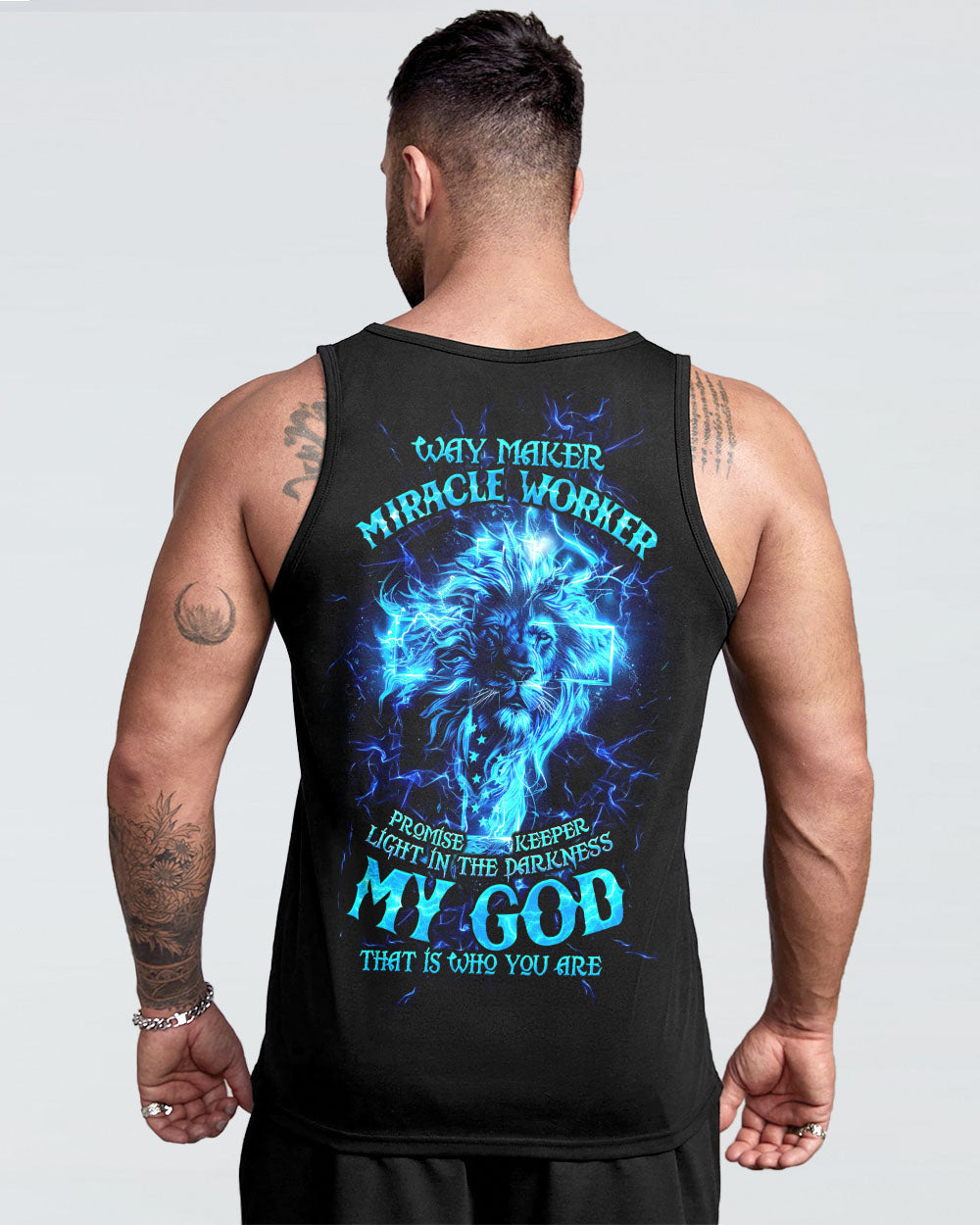 Way Maker Miracle Worker Cross Lion Men's All Over Print Shirt - Tltw1304245, easychoo.com