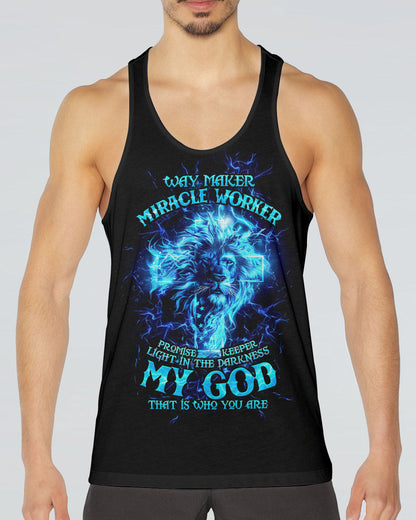 Way Maker Miracle Worker Cross Lion Men's All Over Print Shirt - Tltw1304245, easychoo.com