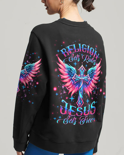 Jesus Sets Free Women's All Over Print Shirt - Yhhg2604243, easychoo.com