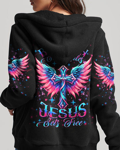 Jesus Sets Free Women's All Over Print Shirt - Yhhg2604243, easychoo.com