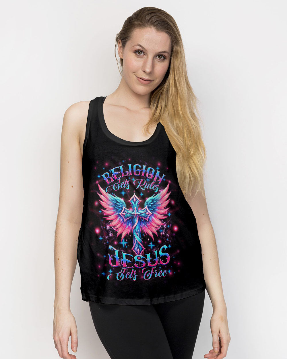 Jesus Sets Free Women's All Over Print Shirt - Yhhg2604243, easychoo.com