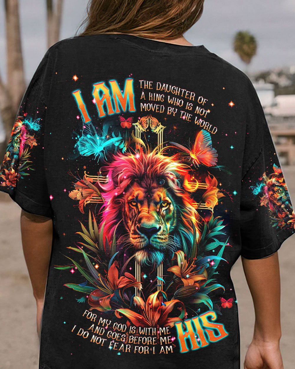 I Am The Daughter Of A King Lion Women's All Over Print Shirt - Tlnt1704241, easychoo.com