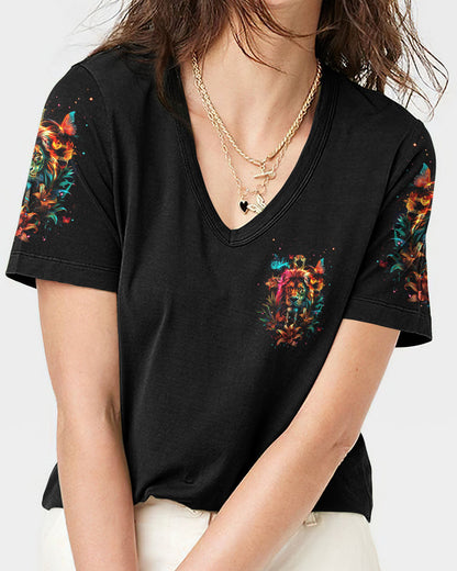 I Am The Daughter Of A King Lion Women's All Over Print Shirt - Tlnt1704241, easychoo.com