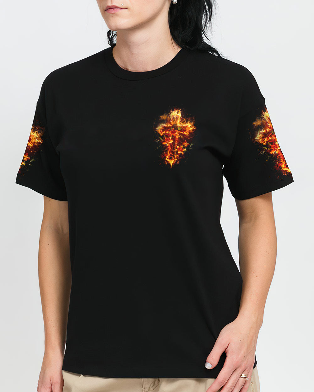 There's Always A Blessing In The Storm Women's All Over Print Shirt - Tyqy1504245, easychoo.com