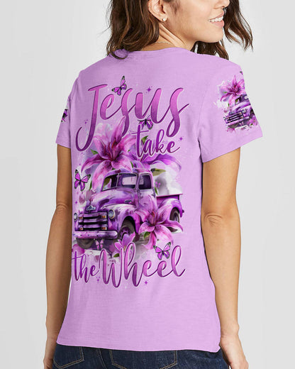 Jesus Take The Wheel Lilies Women's All Over Print Shirt - Tytd0405242, easychoo.com