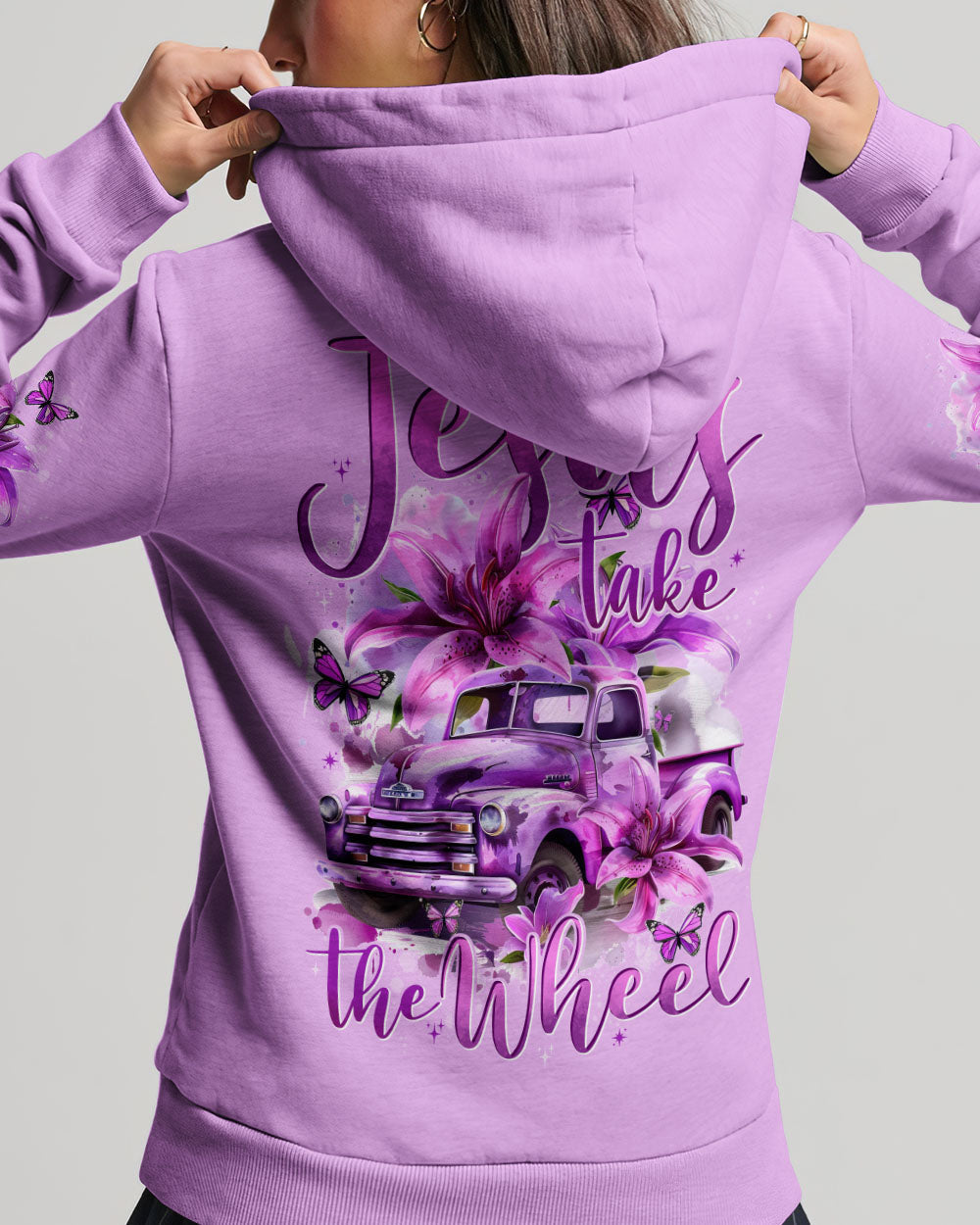 Jesus Take The Wheel Lilies Women's All Over Print Shirt - Tytd0405242, easychoo.com