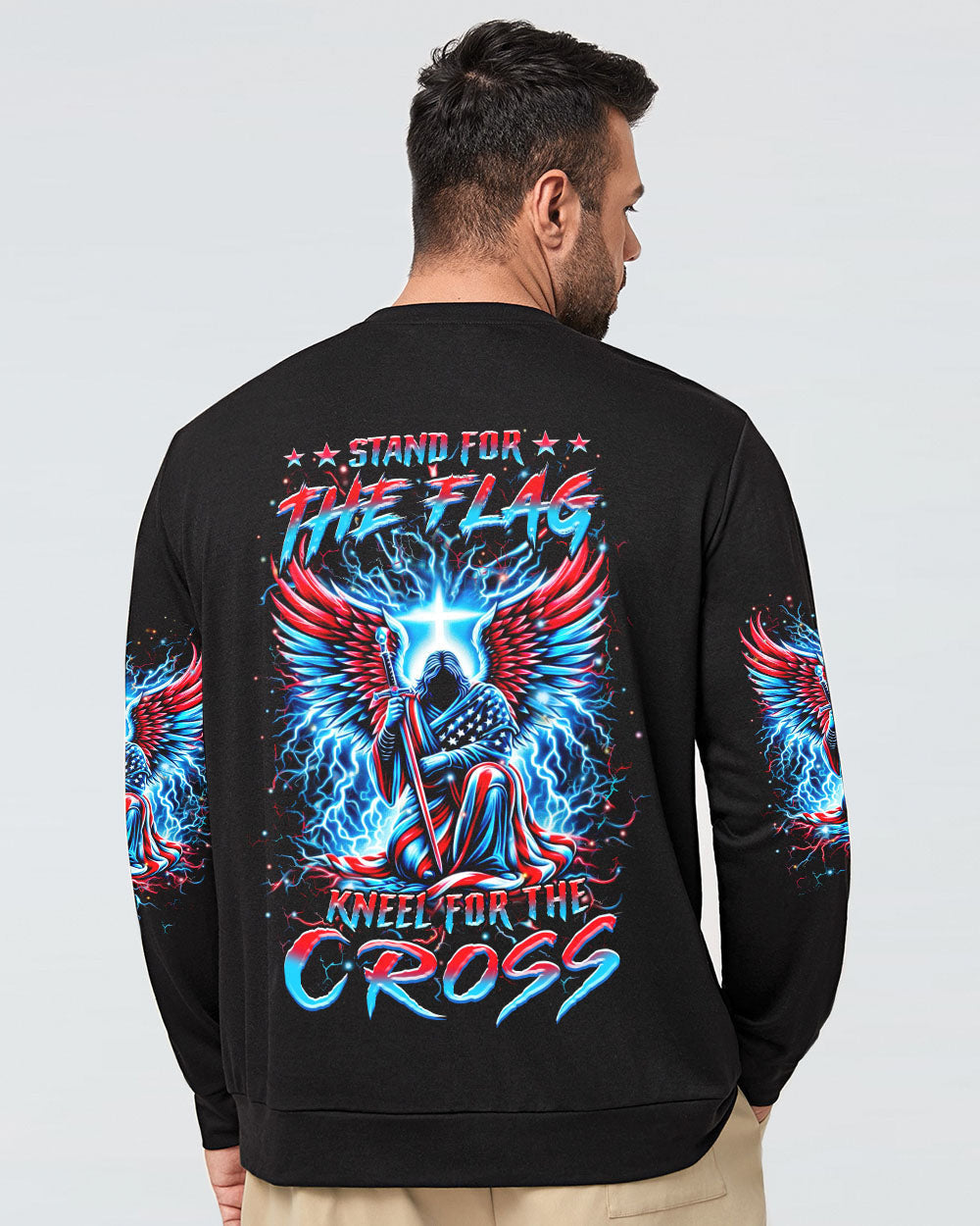 Stand For The Flag Kneel For The Cross Men's All Over Print Shirt - Yhhn0805242, easychoo.com