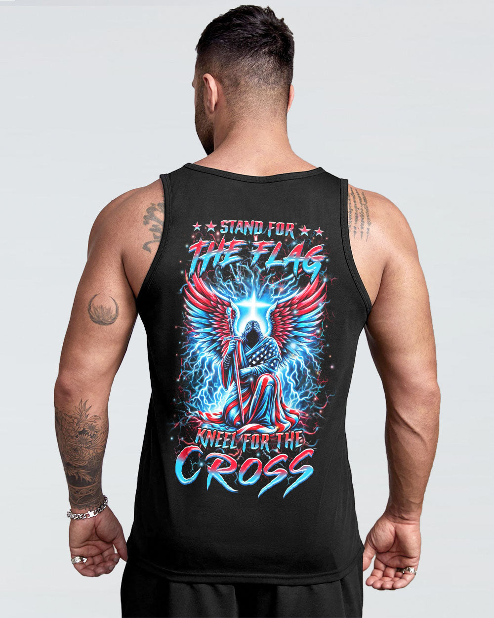 Stand For The Flag Kneel For The Cross Men's All Over Print Shirt - Yhhn0805242, easychoo.com